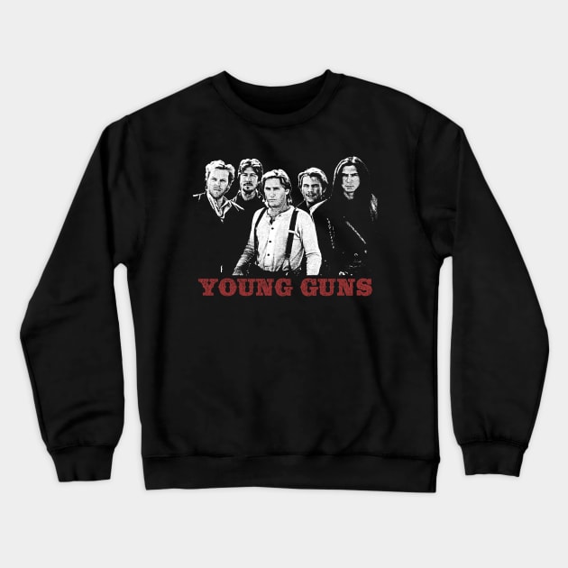 Young Guns Crewneck Sweatshirt by Affectcarol